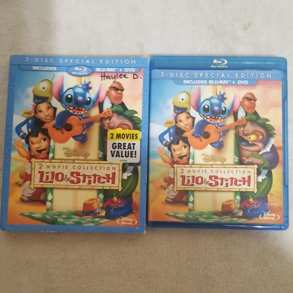 Disney blu ray lot of 5 Lilo Sleeping Beauty Snow White and more - Picture 3 of 12